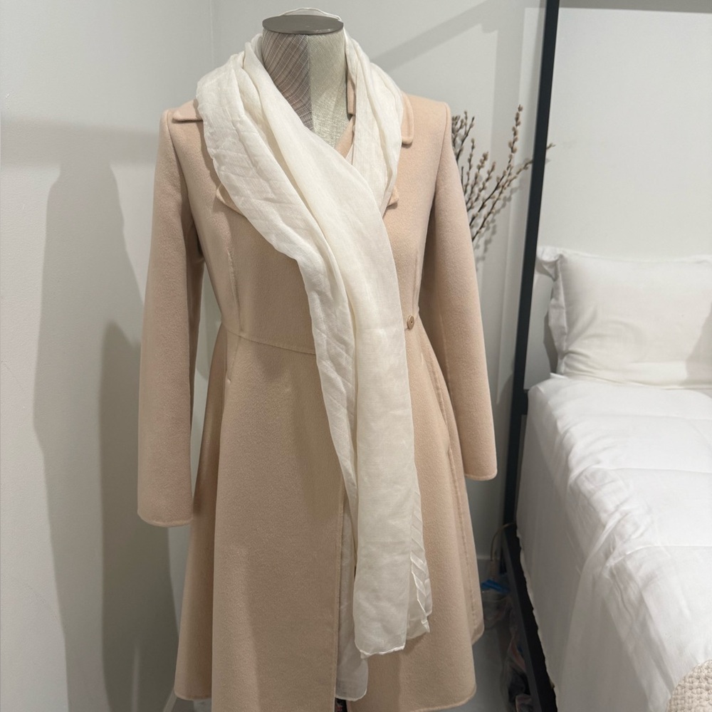 SportMax Cream Long Coat - Picture 3 of 13